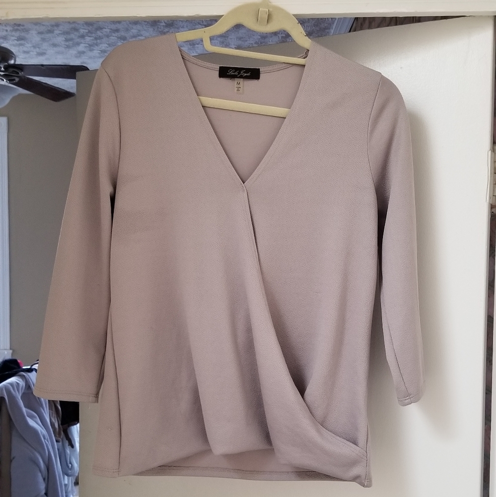 Light gray polyester shirt
